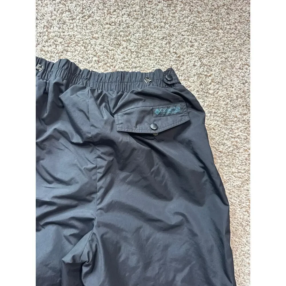 Columbia Men's snow pants Size Large, RETRO/Vintage styling, Black, Shell